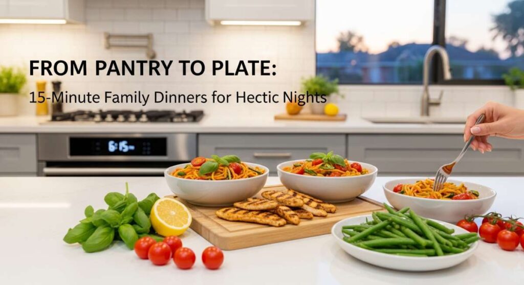 featured: from pantry to plate: 15 minute family dinners for hectic nights