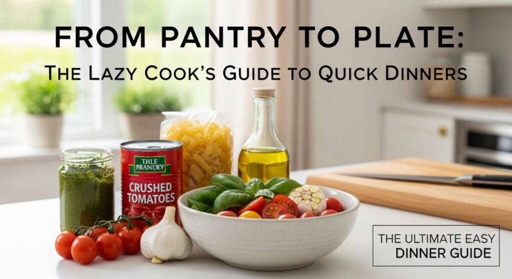 From Pantry to Plate: The Lazy Cook's Guide to Quick Dinners featured: from pantry to plate: the lazy cook's guide to quick dinners