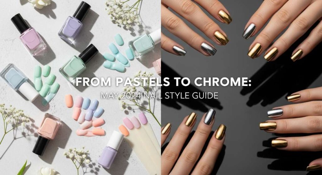 featured: from pastels to chrome: your may 2024 nail style guide
