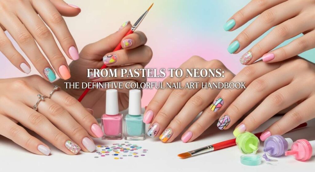 featured: from pastels to neons: the definitive colorful nail art handbook