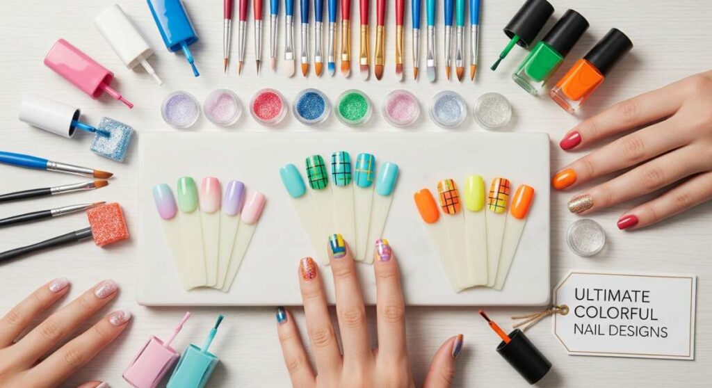 featured: from pastels to neons: the ultimate colorful nail design inspiration