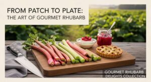 featured: from patch to plate: the art of gourmet rhubarb
