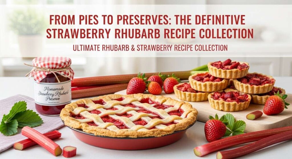featured: from pies to preserves: the definitive strawberry rhubarb recipe collection