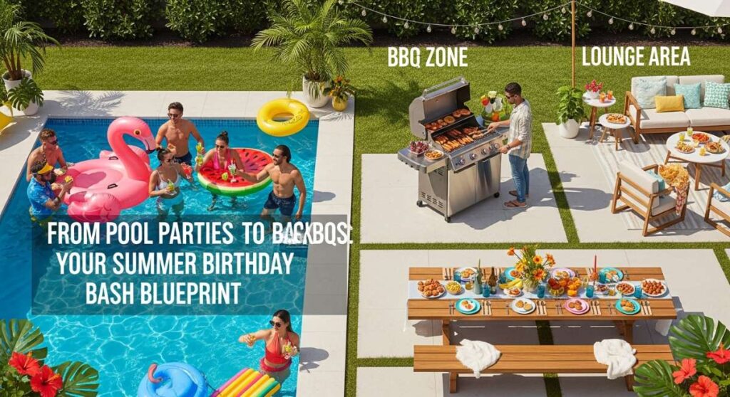 featured: from pool parties to backyard bbqs: your summer birthday bash blueprint