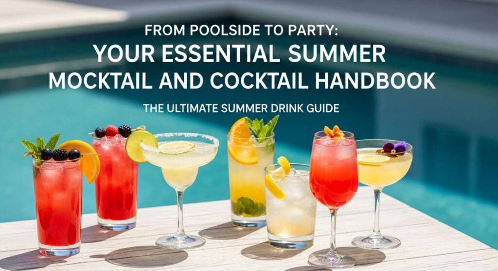 featured: from poolside to party: your essential summer mocktail and cocktail handbook