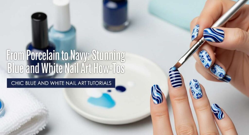 featured: from porcelain to navy: stunning blue and white nail art how tos