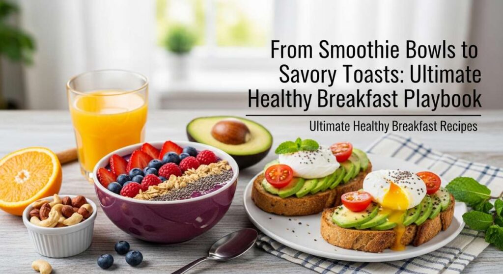 From Smoothie Bowls to Savory Toasts: Your Ultimate Healthy Breakfast Playbook featured: from smoothie bowls to savory toasts: your ultimate healthy breakfast playbook
