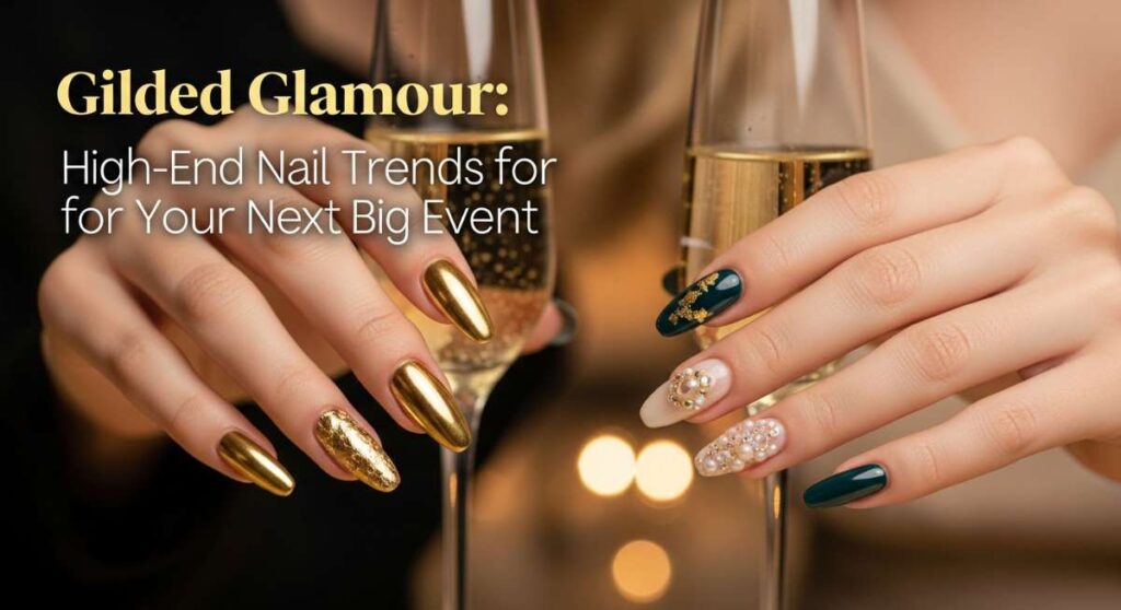 Gilded Glamour: High-End Nail Trends for Your Next Big Event featured: gilded glamour: high end nail trends for your next big event