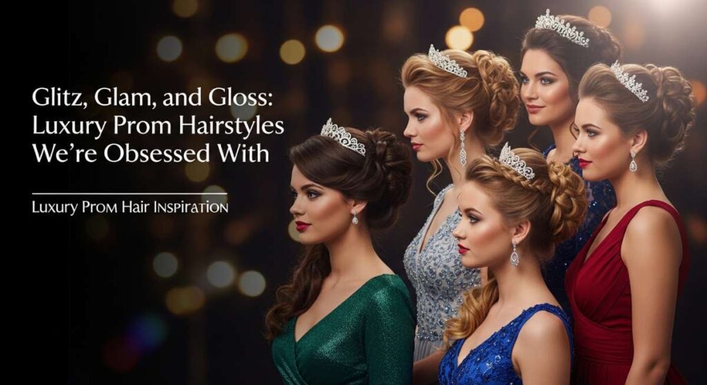 featured: glitz, glam, and gloss: luxury prom hairstyles we’re obsessed with