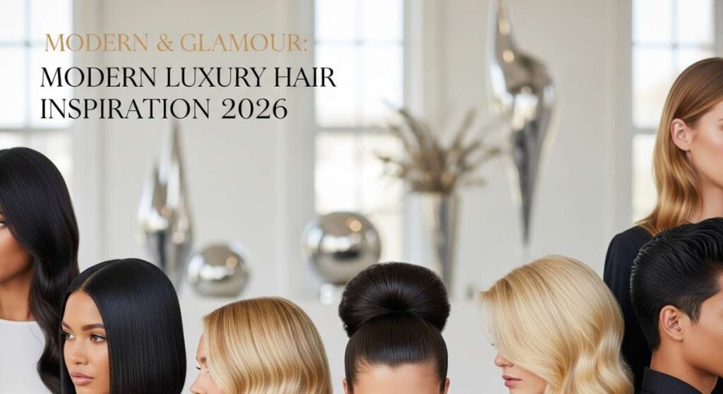 featured: gloss & glamour: modern luxury hair inspiration for the year ahead