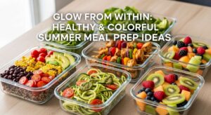 featured: glow from within: healthy & colorful summer meal prep ideas