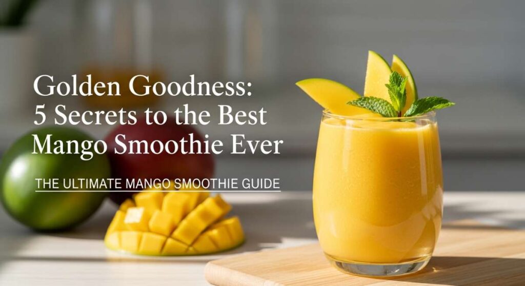 featured: golden goodness: 5 secrets to the best mango smoothie ever