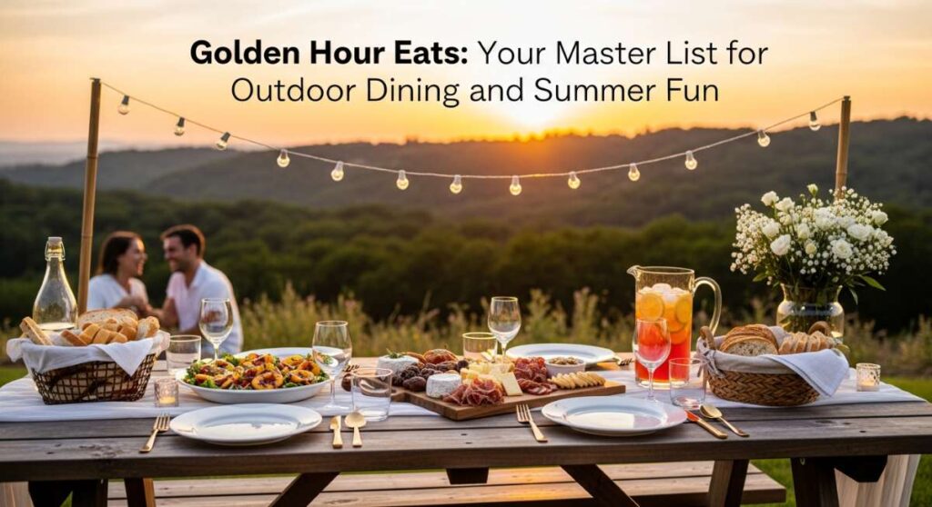 featured: golden hour eats: your master list for outdoor dining and summer fun