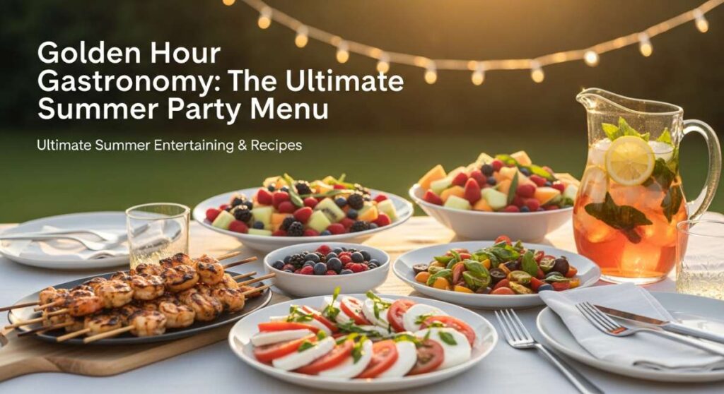 featured: golden hour gastronomy: the ultimate summer party menu
