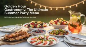 featured: golden hour gastronomy: the ultimate summer party menu