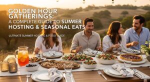 featured: golden hour gatherings: a complete guide to summer hosting & seasonal eats