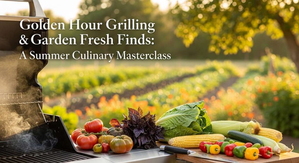 featured: golden hour grilling & garden fresh finds: a summer culinary masterclass
