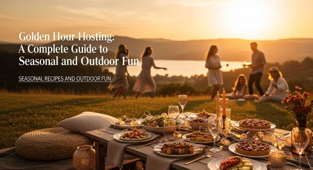 featured: golden hour hosting: a complete guide to seasonal recipes and outdoor fun