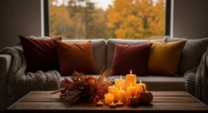 featured: golden hues and candlelight: dreamy autumn home inspiration