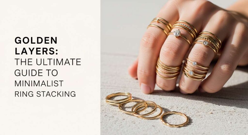 featured: golden layers: the ultimate guide to minimalist ring stacking