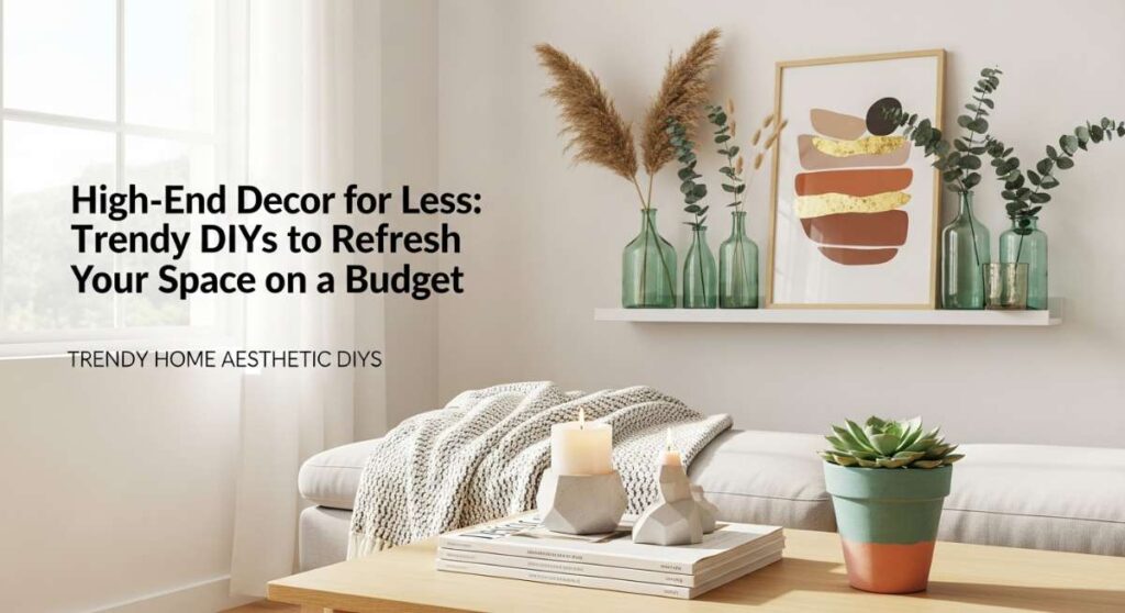 featured: high end decor for less: trendy diys to refresh your space on a budget