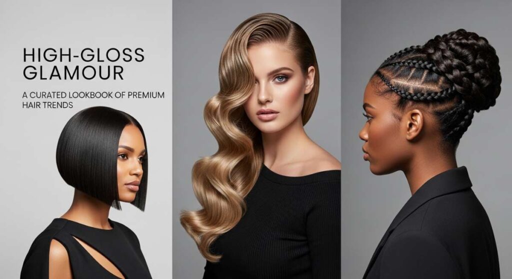 High-Gloss Glamour: A Curated Lookbook of Premium Hair Trends featured: high gloss glamour: a curated lookbook of premium hair trends