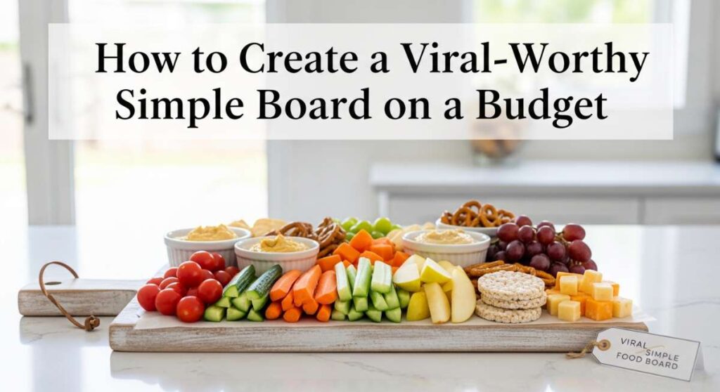 featured: how to create a viral worthy simple food board on a budget