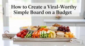 featured: how to create a viral worthy simple food board on a budget