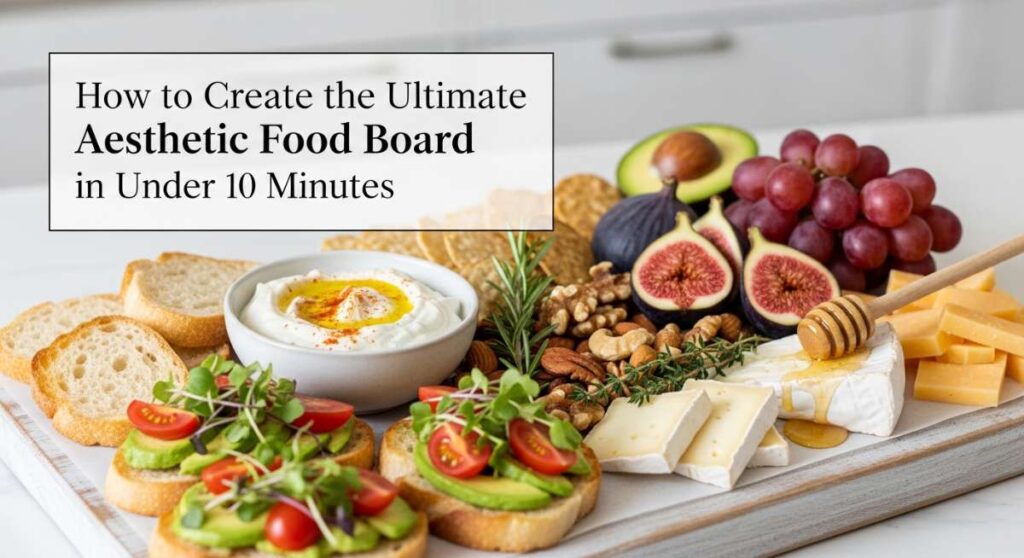 featured: how to create the ultimate aesthetic food board in under 10 minutes