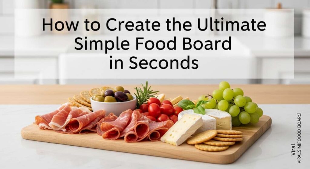featured: how to create the ultimate simple food board in seconds