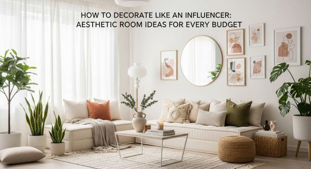 How to Decorate Like an Influencer: Aesthetic Room Ideas for Every Budget featured: how to decorate like an influencer: aesthetic room ideas for every budget