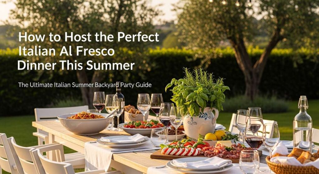 featured: how to host the perfect italian al fresco dinner party this summer