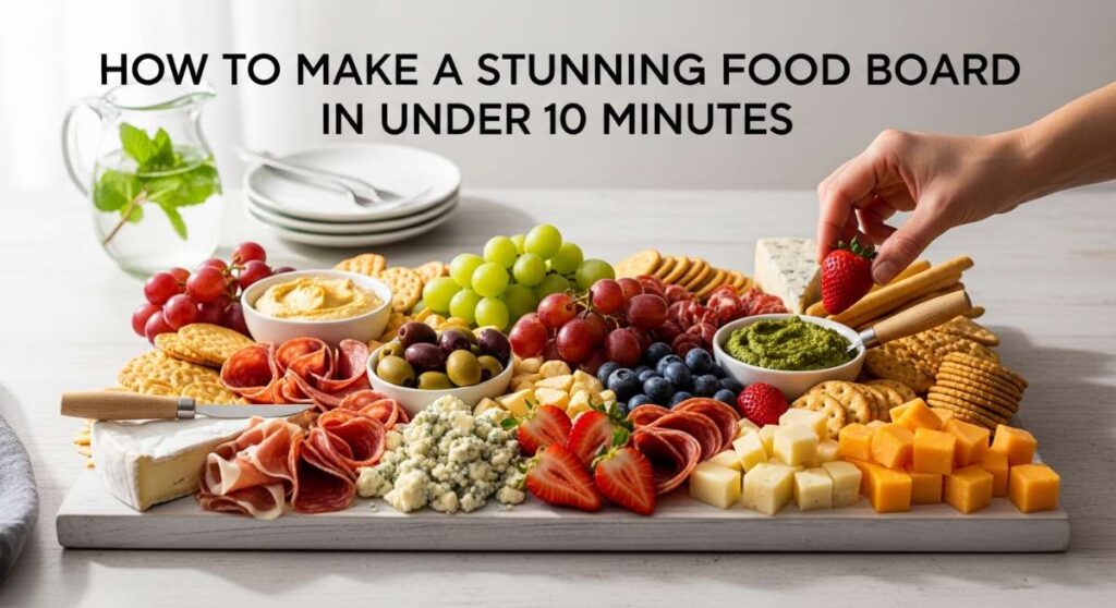 featured: how to make a stunning food board in under 10 minutes