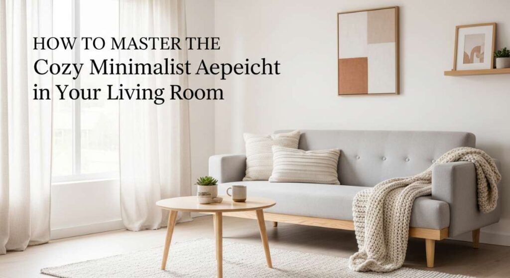 How to Master the Cozy Minimalist Aesthetic in Your Living Room featured: how to master the cozy minimalist aesthetic in your living room