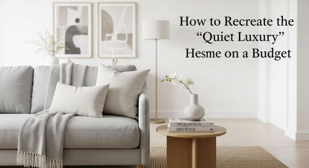 featured: how to recreate the 'quiet luxury' home aesthetic on a budget