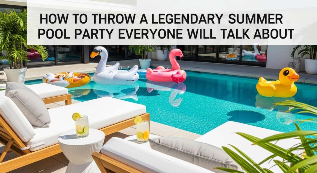 How to Throw a Legendary Summer Pool Party Everyone Will Talk About featured: how to throw a legendary summer pool party everyone will talk about