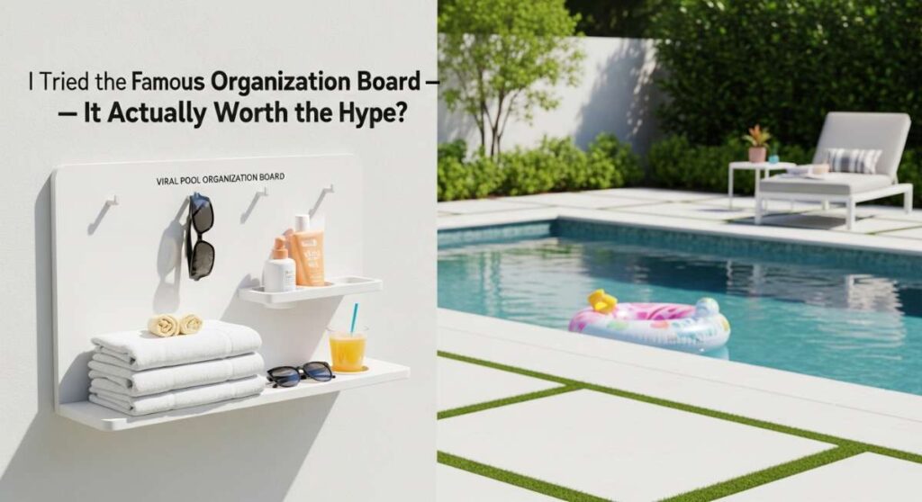 featured: i tried the famous pool organization board—is it actually worth the hype?