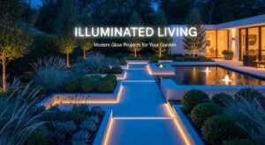 featured: illuminated living: stunning modern glow projects for your garden
