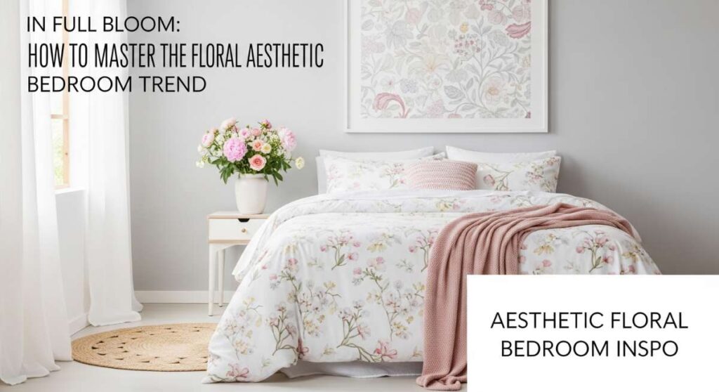 featured: in full bloom: how to master the floral aesthetic bedroom trend