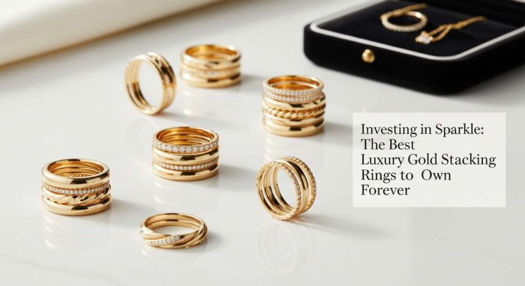 featured: investing in sparkle: the best luxury gold stacking rings to own forever