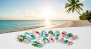 featured: island elegance: why luxury tropical nails are this summer's hottest trend