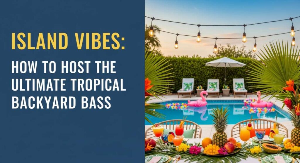 featured: island vibes: how to host the ultimate tropical backyard bash