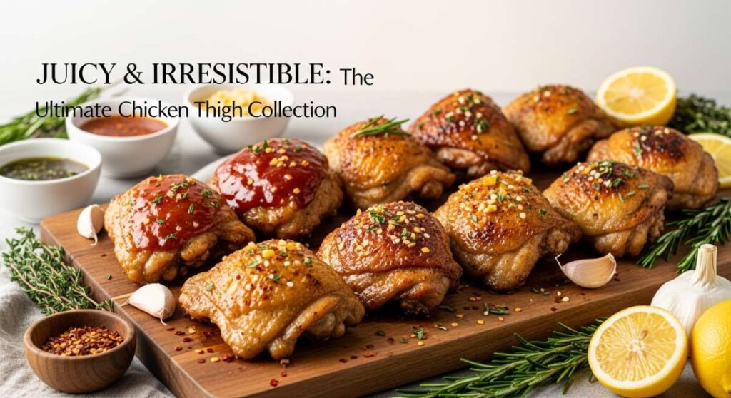 featured: juicy & irresistible: the ultimate chicken thigh collection