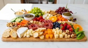 featured: lazy girl luxury: how to make the ultimate viral food board