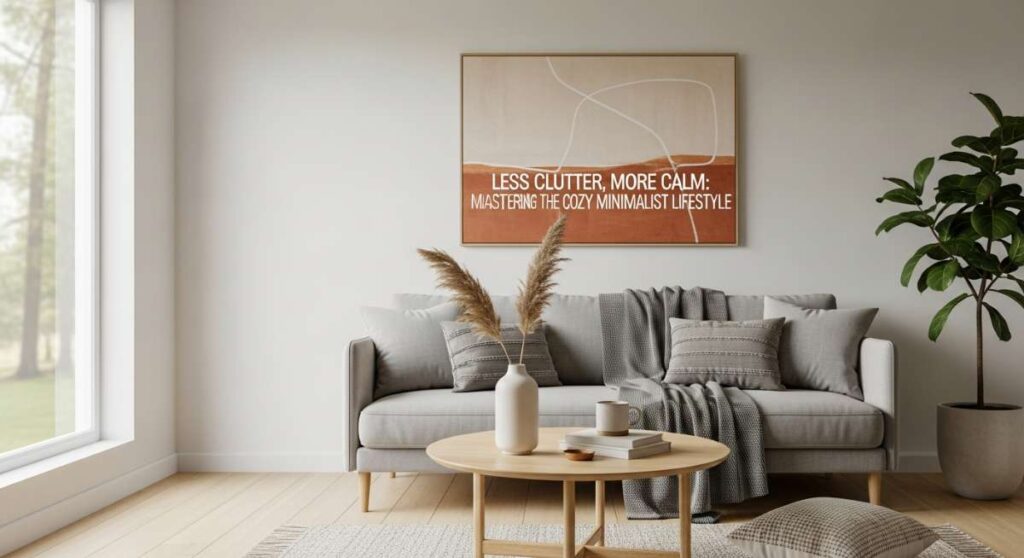 featured: less clutter, more calm: mastering the cozy minimalist lifestyle