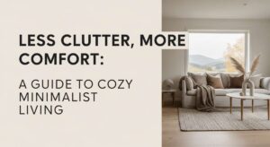 featured: less clutter, more comfort: a guide to cozy minimalist living