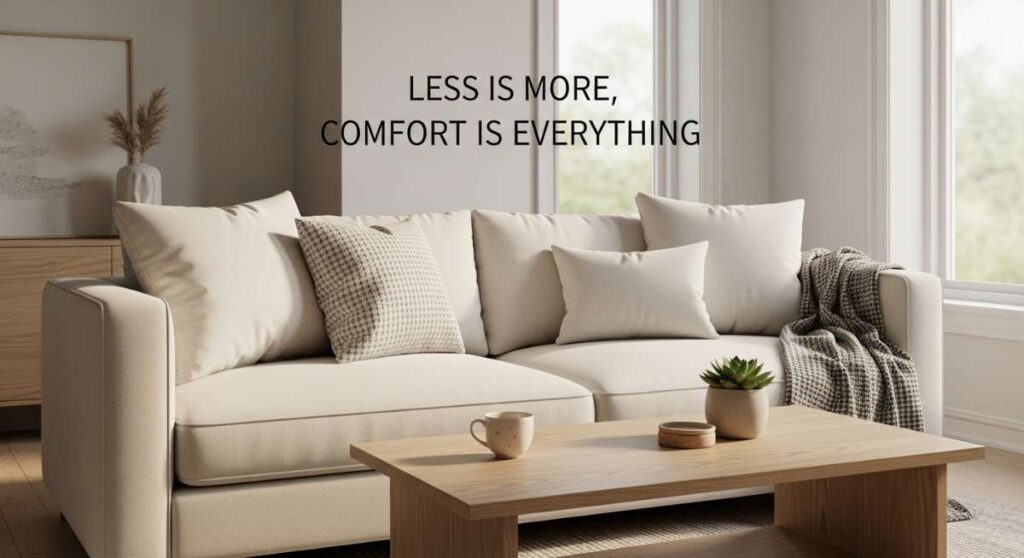 featured: less is more, comfort is everything: creating your cozy minimalist sanctuary