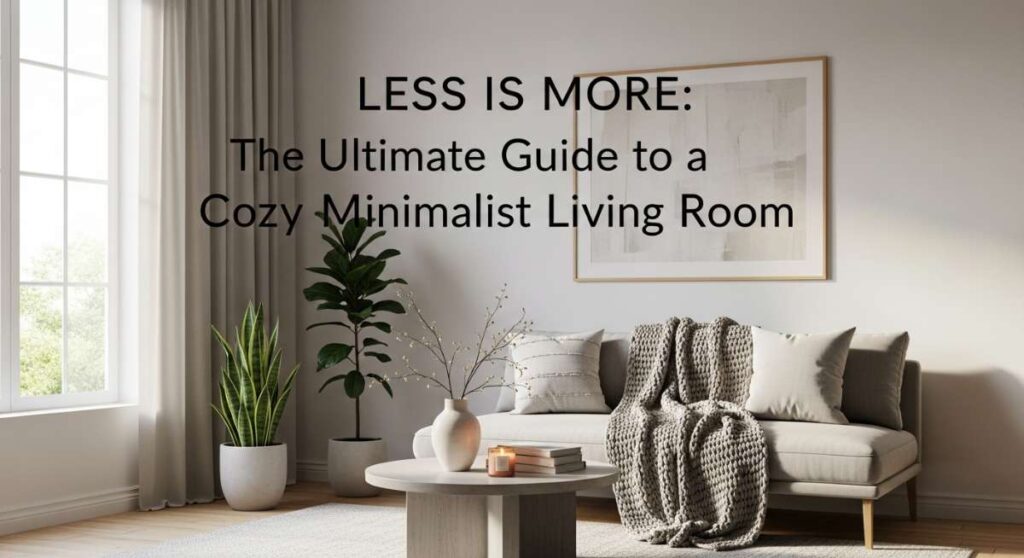featured: less is more: the ultimate guide to a cozy minimalist living room