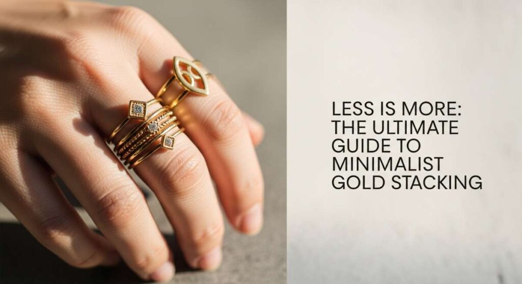 featured: less is more: the ultimate guide to minimalist gold ring stacking