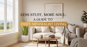 featured: less stuff, more soul: a guide to cozy minimalist living